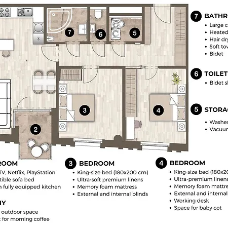 Luxury Sunny - Ac, Free Garage, Metro, Balcony, Ps5, 2nd Parking On Request Apartment